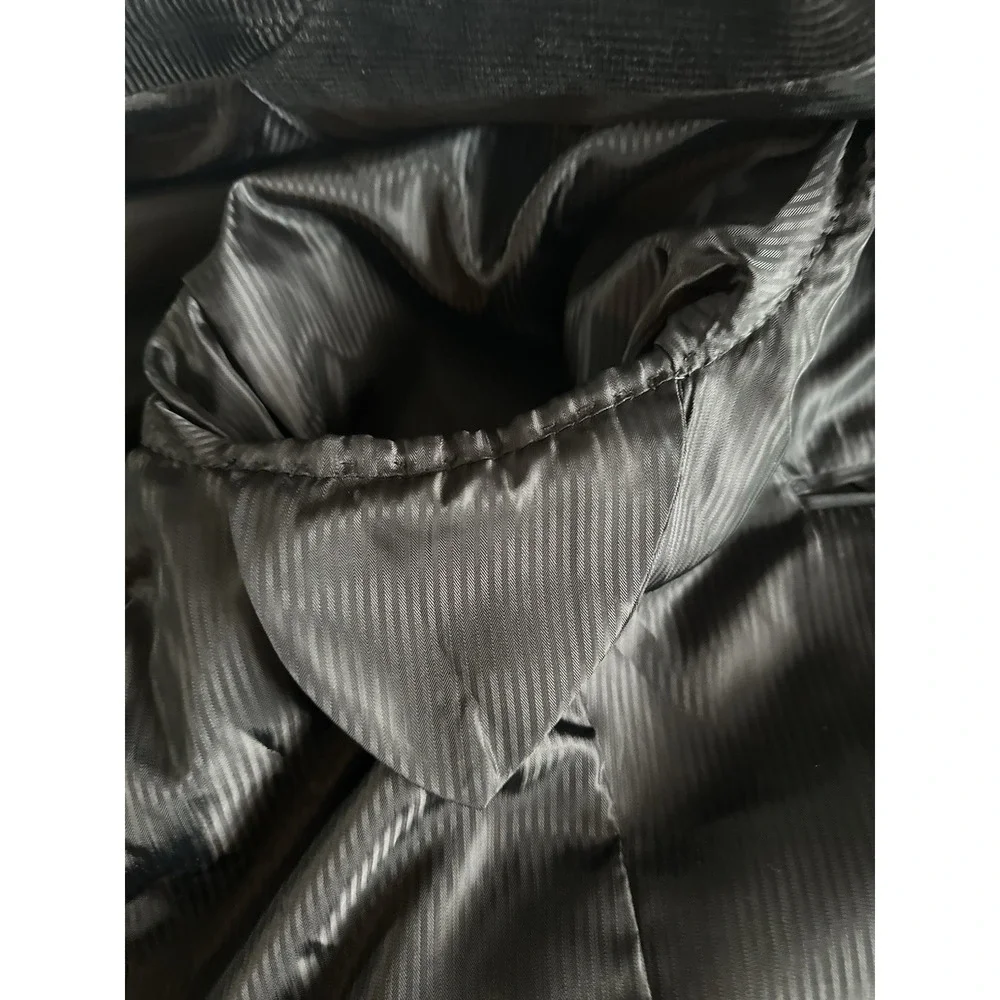 New England Corduroy Men's Jacket Blazer Sport Coat Size 48L Black Cotton Lined‎